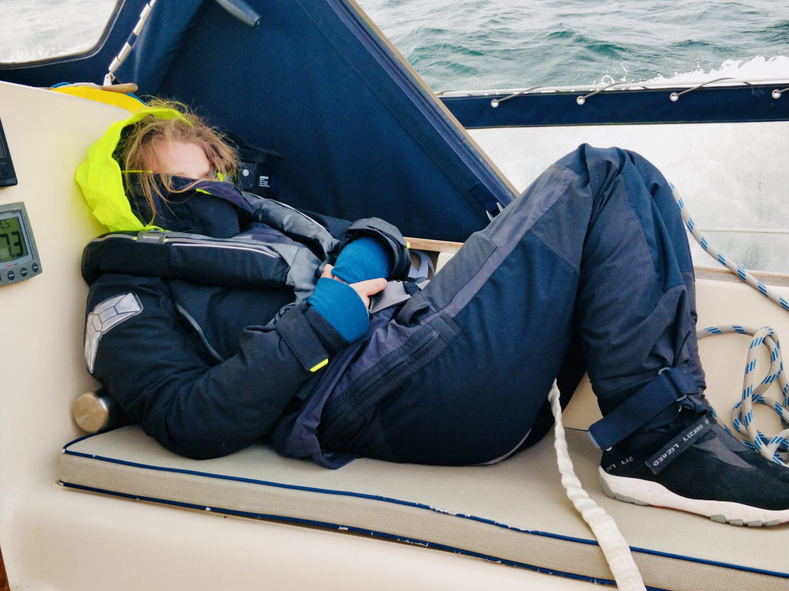 North Sea crossing: battling wind and waves