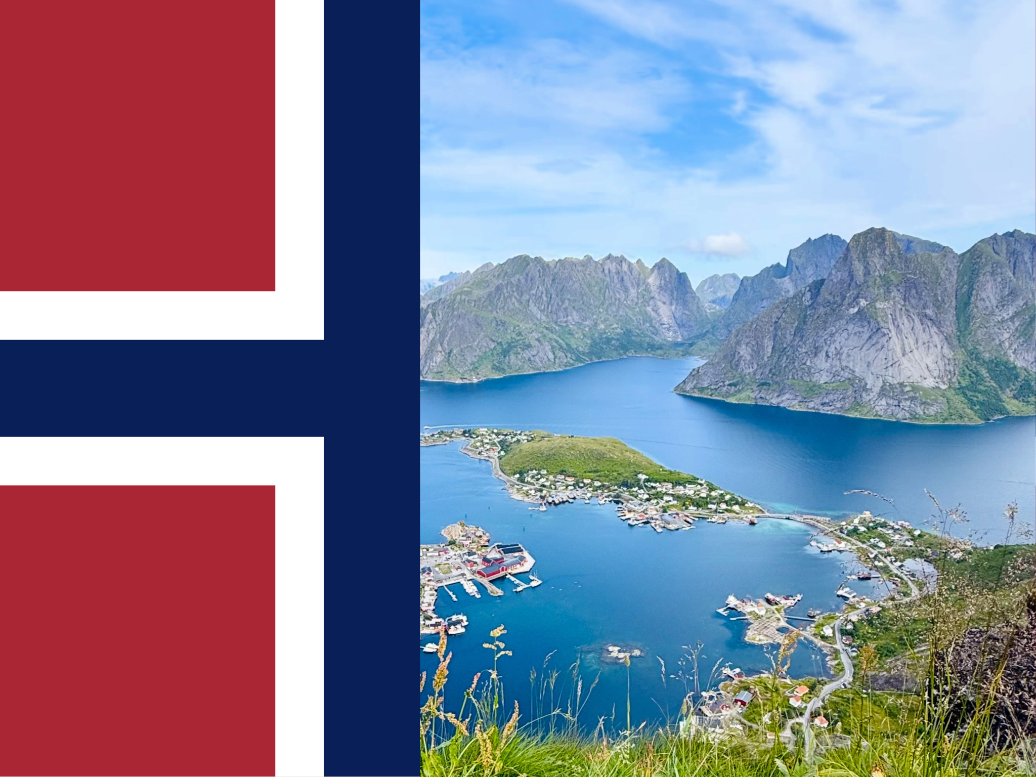 Norwegen Flagge und Bild